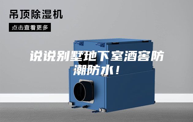 說說別墅地下室酒窖防潮防水！