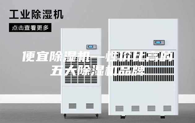 便宜除濕機—性價比高的五大除濕機品牌