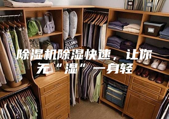 除濕機(jī)除濕快速，讓你無“濕”一身輕